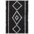thumbnail image 1 of Momeni MONACMOA-7BLK7696 7 ft. 6 in. x 9 ft. 6 in. Monaco Machine Made Contemporary Rectangle Area Rug, Black, 1 of 1