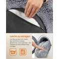 thumbnail image 5 of Feandrea Fluffy Dog Bed, Cat Bed, Donut Cushion, Washable, Removable Padding In The Middle, Long Plush, 60 Cm Diameter, Light Gray Pgw038g01, 5 of 5