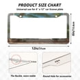 thumbnail image 7 of Aluminum License Plate Frame 2 Pack Car Exterior Accessory Car Tag Holder for Front Rear Plates Cars Decor Palm Trees and Ocean, 7 of 7