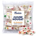 thumbnail image 2 of Jujube Nougat Candy - 12 Ounces (Approx. 35 Pieces) - Soft Chewy Fruit Jelly Pieces, Individually Wrapped, Classic Old Fashioned Treat, Easter Egg Fillers, Christmas Stocking Stuffers, Nostalgic Bulk, 2 of 11