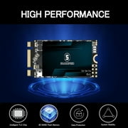 SSD 256GB M.2 2242 NGFF SSHARKSPEED SATA 3 42mm 6Gb/s 3D NAND Internal Solid State Drive for Desktop Laptop PC (M.2 2242, 256GB)