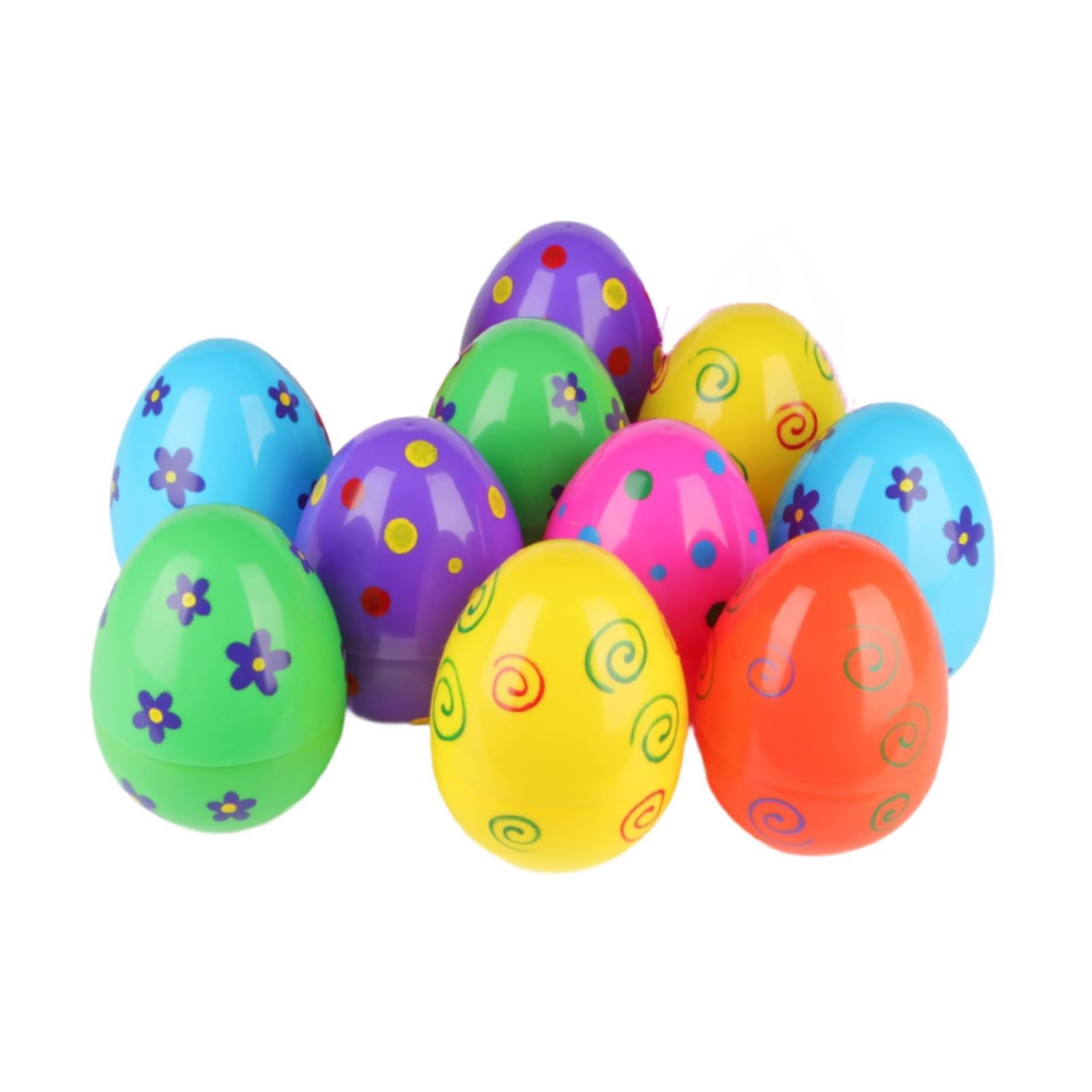 balikha 10Pcs Fillable Easter Eggs DIY Decorations Party Favors Creative Empty Easter Eggs for Gift Bag Fillers Easter Egg Girls