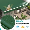 thumbnail image 3 of YODOLLA 8.2'×6.5' Manual Retractable Awning Sun Shade Patio Awning Cover Outdoor Patio Canopy Sunsetter Deck Awnings with Manual Crank Handle, Green, 3 of 6