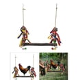 thumbnail image 4 of Columpio De Escalera De Pollo, Pájaros Grandes, Loros, Perca, Pollo, Juguete De Para Gallinas, Gallinero, Juguetes De Escalera Sunnimix Columpio de escaleras para aves de corral de patio trasero, 4 of 8