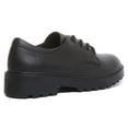 thumbnail image 3 of Geox J Casey Kid's Lace Up Breathable Shoes In Black Size 12, 3 of 6
