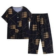 thumbnail image 3 of JNGSA Womens Pajama Sets Capri Pajamas for Women Set Plus Size Sleepwear Tops with Capri Pants Summer Pjs Sets, 3 of 4