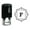 Black, variant on Printtoo Square Swirl Border Alphabet F Monogram Initial Self Inking Rubber Stamp Office Stationary