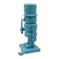 thumbnail image 2 of Holiday Time 7.56" resin Nutcracker stocking holder in bright blue color, 2 of 4