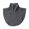 thumbnail image 3 of Women's Mock Neck Detachable Collars 6 Pack Stretchable False Collar Accessories for Sweaters and Blouses in Solid Colors and Stripes, 3 of 4