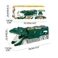 thumbnail image 5 of Loyerfyivos Dinosaur Truck Toys for Kids,Transforms into Triceratops with Race Track Set,Ultimate City Dinosaur Transporter Hauler with 4 Cars,Birthday Gifts Toys for Boys 3 4 5 6 7 8 Years Old Green, 5 of 9