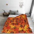 thumbnail image 5 of Cauagu Sunflower4 Pattern Flannel Bed Blankets,Fleece Blanket Comfortable Air Conditioning Blanket for Sofa Bed Travel Couch & Living Room -50"x40", 5 of 8