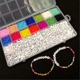 thumbnail image 5 of Ruijiao 5000Pcs/set ColorfuBeads for Bracelet Making Kit, Friendship Bracelet Kit for DIY Crafts, Earrings Necklace Jewelry Making Kit for Adults, 5 of 9