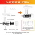 thumbnail image 3 of Shengyu Juicer Attachment Accessories Reusable Juice Extractor Spare Parts Fruit Vegetable Food Grinder Kitchen Tools Stainless Steel White, 3 of 8