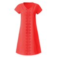 thumbnail image 3 of Robes d'Été Femmes Style Estival Col en V Imprimé Coton et Lin Décontracté Grande Taille Robe pour Dames, 3 of 5
