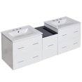 thumbnail image 1 of Imaginations Américaines 61,5 pouces W Vanity Set Blanc, 1 of 1