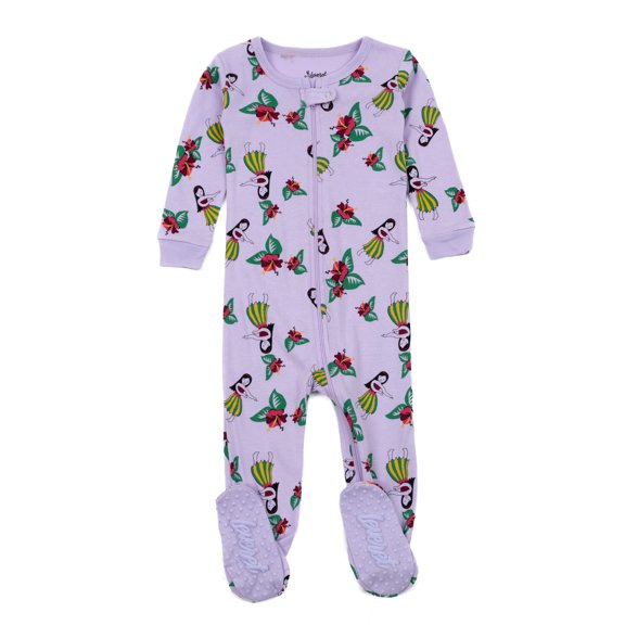 Leveret Kids Footed Cotton Pajama Hula 3 Year