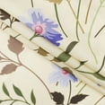 thumbnail image 4 of HVEST Country Wildflower Shower Curtain for Bathroom,Blue and Pink Floral with Green Leaf Plant on Beige Fabric Shower Curtain with Hooks,Spring Nature Bathroom Curtains Shower Set, 60x72 inches, 4 of 6