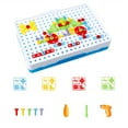 thumbnail image 1 of Bangcool Kids Drill Toy Set Educational Creative Drill Works Toys Building Block Set, 1 of 10