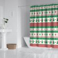 thumbnail image 2 of Green Christmas Tree and Snowflake Pattern Shower Curtain 72"x72" ,Bathroom Decorative Shower Curtains Set with 12 Hooks,Modern Waterproof Washable Shower Curtain, 2 of 6