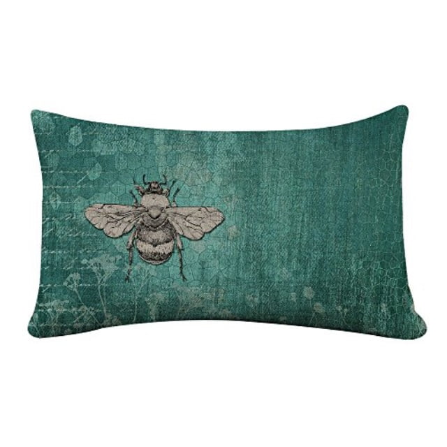StarflowsS Rectangle Pillowcase Cover Vintage Bee Lumbar Pillow Covers Cases 16x26 Inches