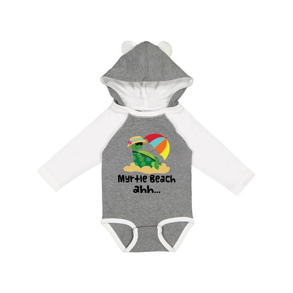 Inktastic Myrtle Beach South Carolina Boys or Girls Long Sleeve Baby Bodysuit