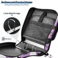 thumbnail image 4 of FORMRS Zipper Binder with Shoulder Strap 2-inch Ring 500 Sheet Capacity File Bag, Purple Halloween Pattern, 4 of 5