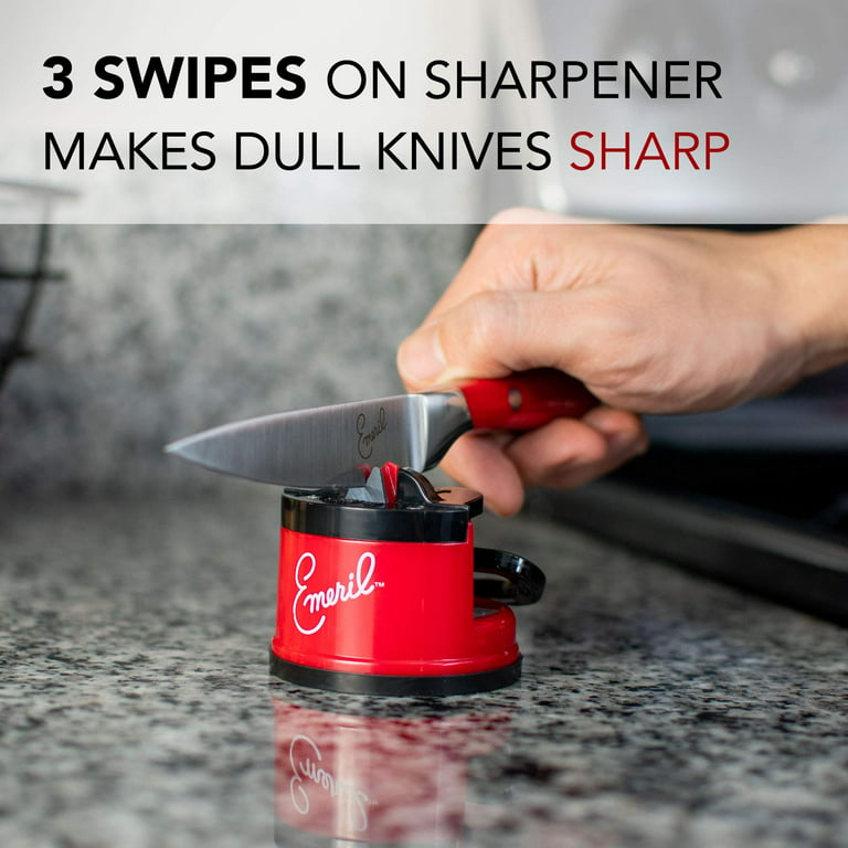 Emeril Lagasse Knife Sharpener Professional Grade - Easier & Safer Than  Whetstones for All Blade Types, Ideal for Kitchen, Home, Camping, & Workshop  - Great Gift for Men + Expert Recommended 