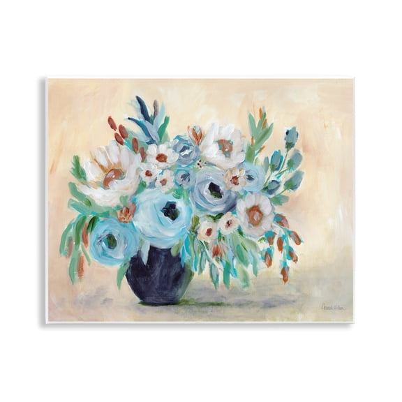 Stupell Industries French Country Round Blooms Bouquet Wall Plaque Art, 14 x 11, by Amanda Hilburn