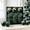 Green, variant on PiGOGI Christmas Sparkling Diamond Velvet Decorative Ball Set 9PC Flocked Matte Baubles with Glitter Patterns for Xmas Tree Holiday Indoor Display