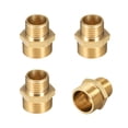 thumbnail image 5 of Pipe Fitting Reducing Hex Nipple 1/4" x 3/8" G Male Pipe Brass Fitting 4pcs, 5 of 5