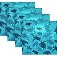thumbnail image 5 of GZHJMY Sea Turtle Cloth Napkins Set of 4, Reusable Washable Polyester Dinner Napkins for Family, Restaurant, Wedding, Party Decor 20 x 20 Inch, 5 of 7