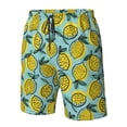 thumbnail image 4 of Balery Lemon Traje de Baño Estilo Hawaiano para Hombre, Shorts de Secado Rápido con Bolsillos-XX-Large, 4 of 6