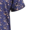 thumbnail image 4 of Duke Mens D555 Kingston Floral Kingsize Short-Sleeved Shirt, 4 of 4
