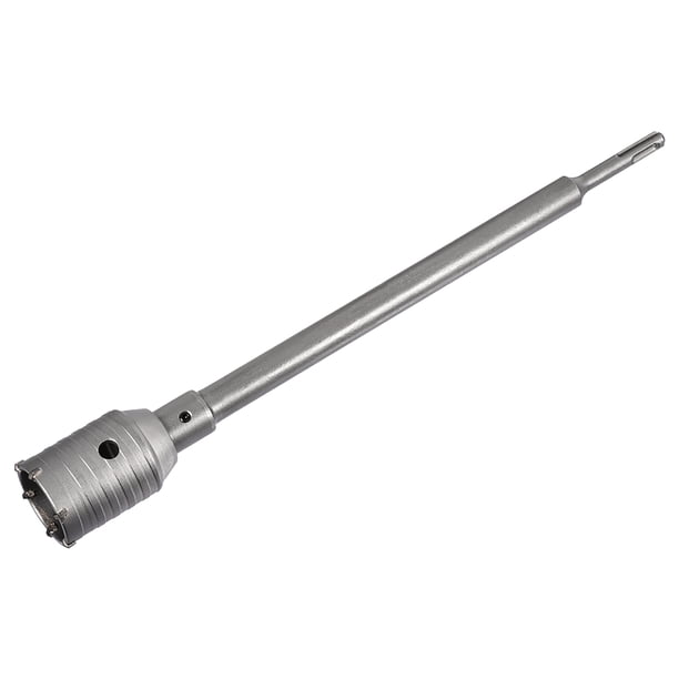 Broca para agujeros en la pared, cortador de sierra de 50 mm, profundidad de perforación de 340 mm, vástago redondo con varilla de conexión para taladro de impacto SDS X4