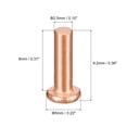 thumbnail image 2 of Unique Bargains 200Pack 3/32' x 5/16' Flat Head Copper Solid Rivets Fasteners Copper Tone, 2 of 4