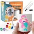 thumbnail image 1 of Kit de tazas Pinta tu propia taza Goldentime con pinturas cerámicas y pincel, 1 of 9