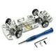 thumbnail image 2 of Tholdsy 1/28 RC Car Metal Upgrade marco modificado conjunto de montaje de vehículo accesorios reemplazo para WLtoys 284131 K969 K979 K989 K999 Kits de construcción modelo Plata, 2 of 6