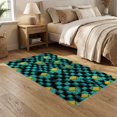 thumbnail image 2 of ODIKA 5'x7' Washable Area Rug Alt Graphic Men Funky Cartoon Aesthetic Checker Motif Anime Dice Refined for Dining Room, Under Table, Home Office, Non-Slip Chair-Friendly, 2 of 7