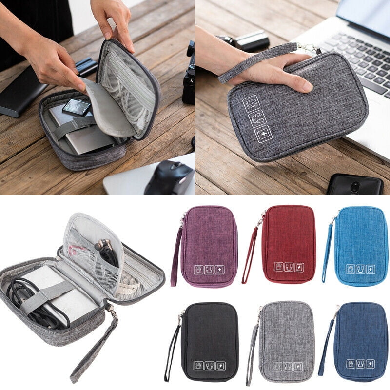 Portable Travel Cable USB Charger Storage Pouch Organizer Bag Organizer Case New 