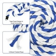 thumbnail image 4 of Uxcell Tug of War Rope 1 Inch x 98 Feet Natural Thick Cotton Rope Twisted Cotton Rope, Blue White, 4 of 7