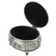 thumbnail image 5 of Joyero De Metal, Joyero Retro De Metal Rosa Con Forma Ovalada, Organizador Con Interior De Terciopelo, Caja De Almacenamiento De Joyería Con Anillo De aleación De Zinc Vintage, 5 of 7
