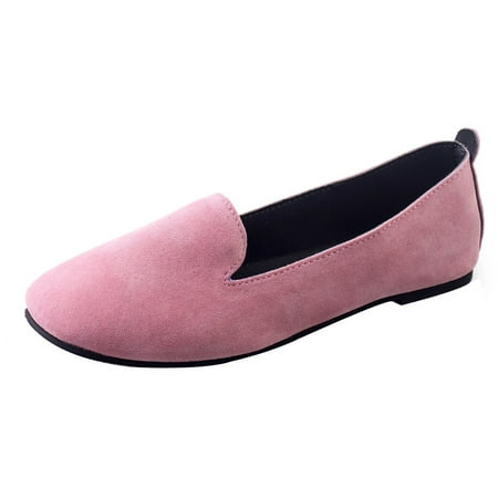 

Shoes for Women KKCXFJX Women Ladies Slip On Flat Round Toe Shallow Shoes Sandals Casual Shoes