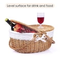 thumbnail image 4 of Cesta de picnic Rurality de mimbre con tapa y asa, 40 x 32 x 18 cm, 4 of 6