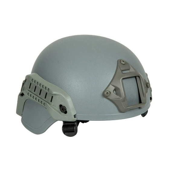 Wosport Pro Mich Helmet Adjustable Strap Sports Outdoor Head Protective Coverage Adult Men- Grey