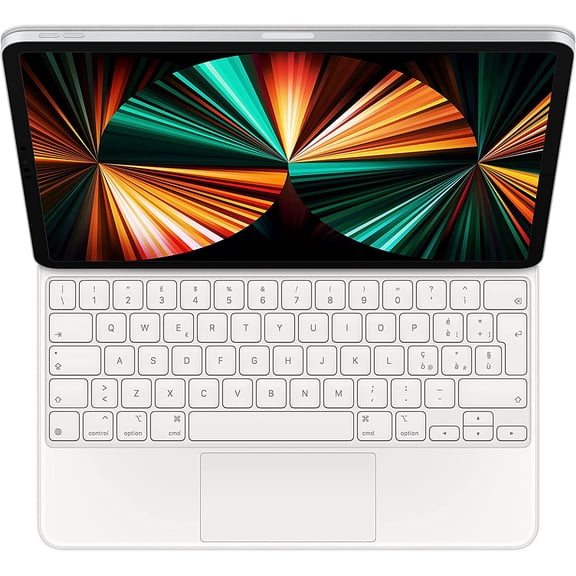 Apple Magic Keyboard: iPad Keyboard and case for iPad Pro 12.9 inch (3rd, 4th, 5th and 6th gen) and iPad Air (M2), Great Typing Experience, Built-in trackpad, Italian - White