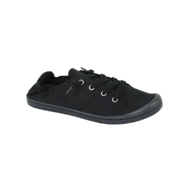 black soda slip on shoes