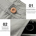 thumbnail image 3 of 1pcs Salopette Multi-Poches--Gris, 3 of 6