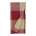 thumbnail image 4 of Fennco Styles Stitched Plaid Cloth Napkins 20" W X 20" L, Set of 4 - Red Woven Dinner Napkins for Home, Dining Table, Banquets, Thanksgiving, Christmas, Holidays and Special Occasion, 4 of 4