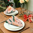 thumbnail image 3 of Napkin Satin Napkin 20*20Inchx1 Kitchen Towel Dinner Plate Towel Decorative Towel Napkin Tea Towel Suitable For Kitchen Table Pink Peach, 3 of 8