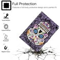 thumbnail image 2 of Allytech Case for All-New Kindle Fire HD 8 inch 10th Generation 2020 Release, PU Leather Stand Flip Cover with Card Slots Auto Sleep Wake for Fire HD 8 Plus 2020/Fire HD 8 2020, Skeleton, 2 of 6
